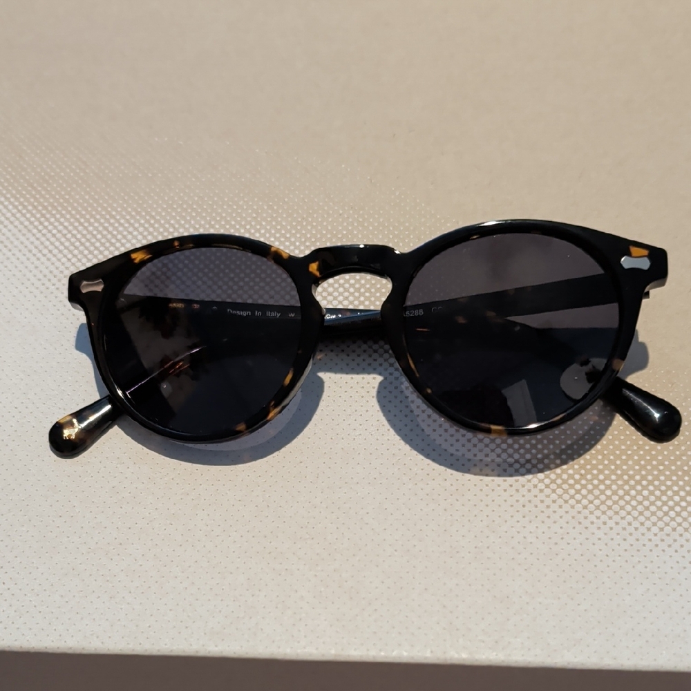 Carfia Polarized Tortoiseshell Round Sunglasses